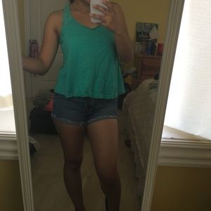 Cute blue/green tank top
